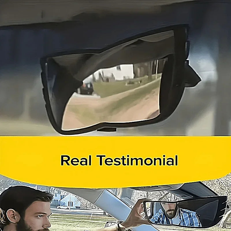 Car ultra wide angle interior rearview mirror large field of view auxiliary mirror reflective mirror borderless reversing mirror