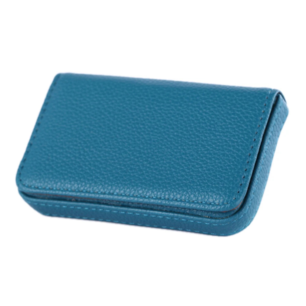 Solid Color PU Leather Business Card Holder Name Card Holder Card Book Large Capacity Card Package Card Holder Card Organizers
