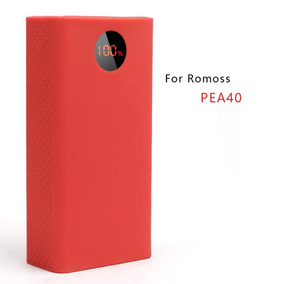 Silicone Case For ROMOSS PEA40 Power bank Protection Case Skin Shell For ROMOSS Zeus 40000mAh Power Bank Power Bank Accessories