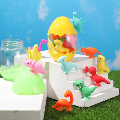 Baby Bath Toys Bathroom Suction Cup Set Soft Animal Dinosaur Building Blocks Children Funny Toy Parent-child Interactive Game