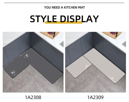 New Slip Absorbent Kitchen Mat Quick Drying Living Room Carpet High Quality Absorbent Anti Fall Rugs Anti Oil Stain Floor Mats