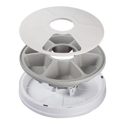 Automatic Pet Feeder Timing Feeder 6 Meals 6 Grids Cat Dog Electric Dry Food Dispenser Accessories Smart Control Pet Feeder