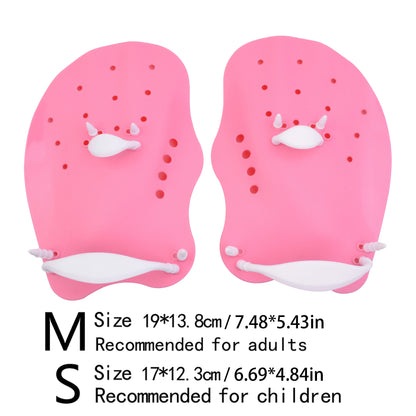 Black swimming fins Paddling palm Children adult freestyle paddling training fins Professional swimming equipment palm