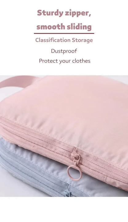 1pc Portable Travel Compression Packing Cubes Bag Suitcase Clothes Organizers Waterproof Luggage Storage Cases Drawer Bags