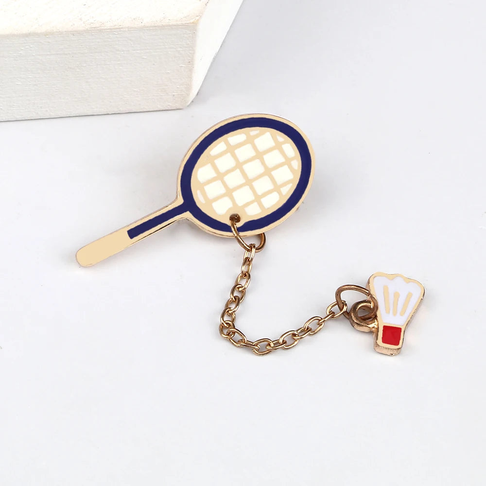 All Love Sports!Healthy Lifestyle Enamel Pins Rugby Basketball Soccer Bowling Brooches Roller Skates Badge Shirt Hat Bag Jewelry