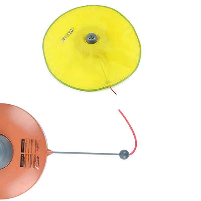 Interactive Cat Toy Electric Turntable Cat Training Funny Cat Spinning Chase Toy