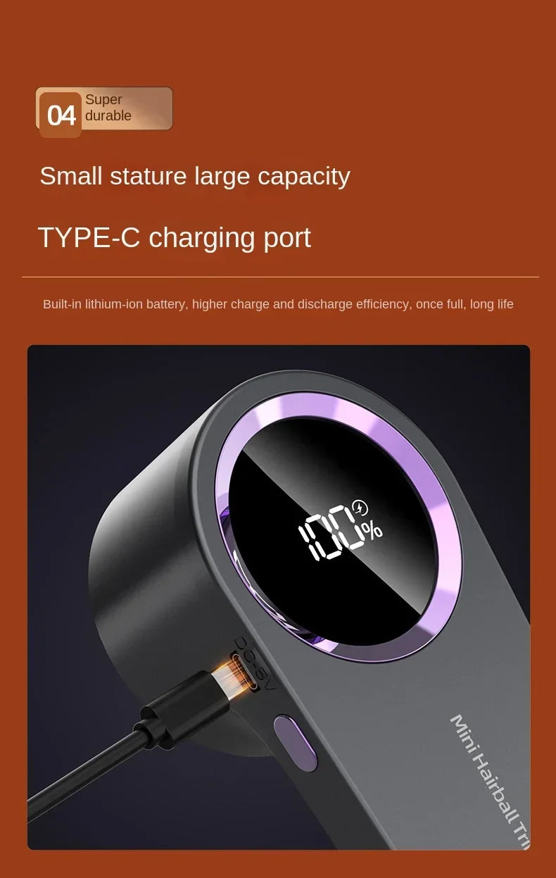 Lint Remover for Clothing Portable Electric Fuzz Pellet Remover LED Display Rechargeable for Clothes Fabric Shaver Fluff Remover