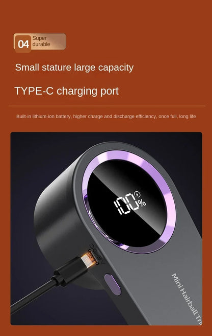 Lint Remover for Clothing Portable Electric Fuzz Pellet Remover LED Display Rechargeable for Clothes Fabric Shaver Fluff Remover