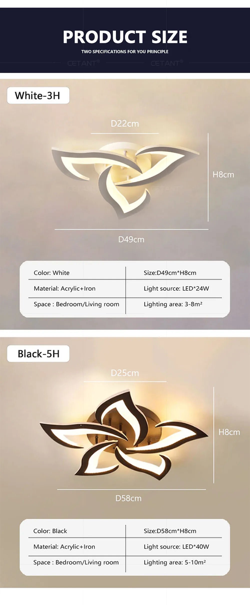 Modern Led Ceiling Light With Creative Petal Design For Decorating Living Rooms Bedrooms Entrances Corridors Balconies Lighting