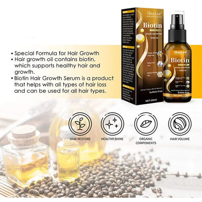 Biotin Hair Repair For Man Women For Hair Weak Oil Scalp Repair Serum Spray Thicken Hair Serums For Promoting Healthier 20ml