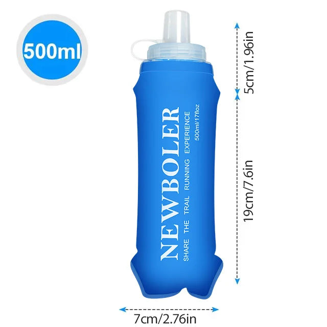 150/250/300/500/750ml Outdoor Collapsible Silicone Bite Size Water Bottle Running Camping Hiking Travel Convenient Water Bottle