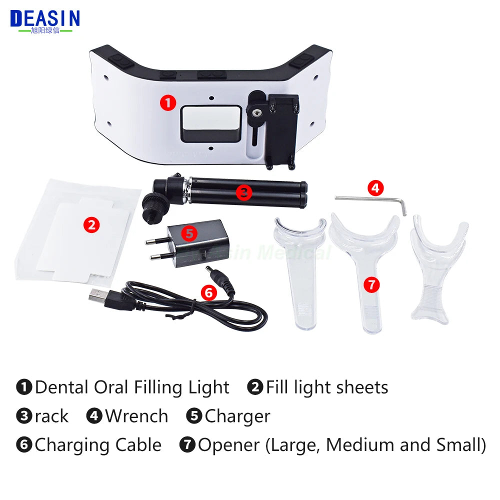 Dental Photography Light LED Oral Filling Lamp Dentistry Photo Video Orthodontics Equipment for Dentist Treatment Lighting