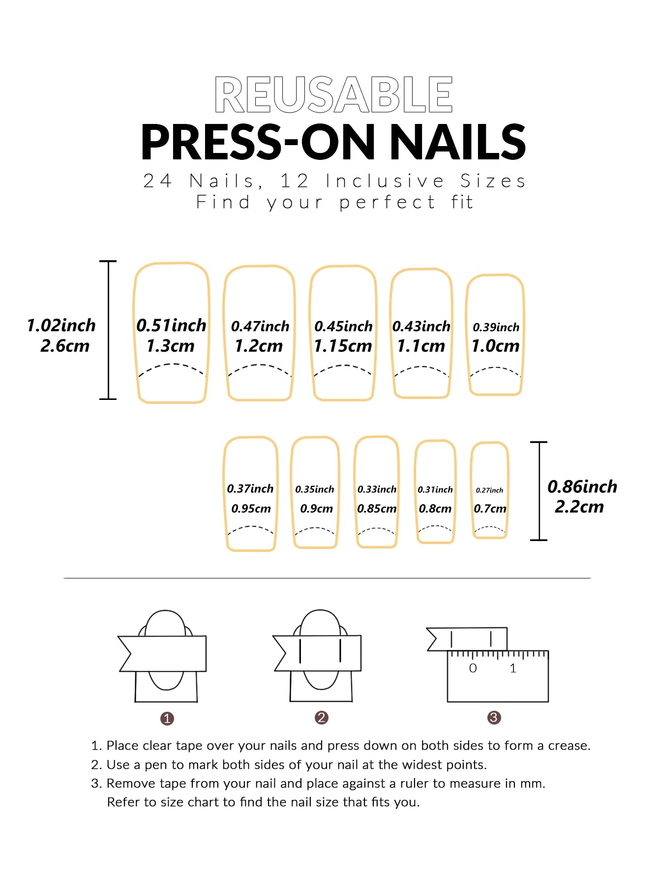 ARTAUG 24PCS Medium Almond Fleshcolor Press On Nails Fake Nails Pink Summer Nails Press On Nails Detachable Reusable Girl Gift