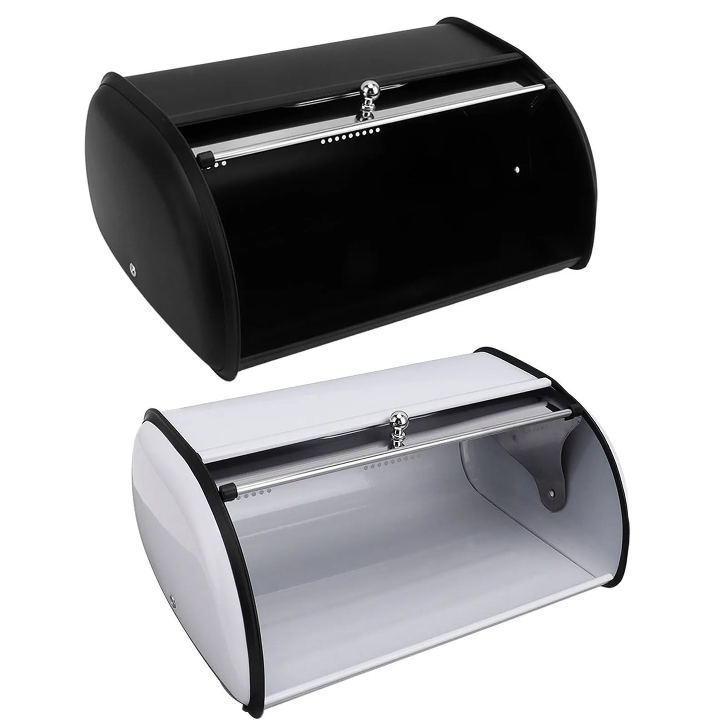 Bread Storage Holder Bread Bin Bread Box Bread Holder Storage Container With Small Window for Kitchen Countertop Iron Bread Bin
