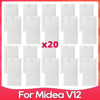 Compatible For ( Midea V12 / Eureka J12 Ultra ) Roller Side Brush Hepa Filter Mop Cloth Dust Bag Robot Vacuums Accessory Part