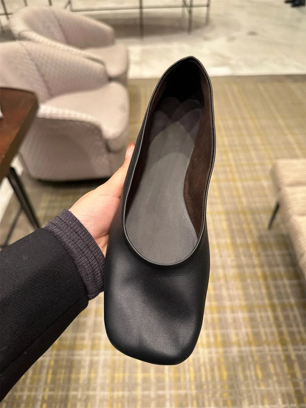 FEDONAS Fashion Classic Soft Genuine Leather Flats Shoes Elegant Basic Square Toe Flats Platforms Spring Summer Office Shoes