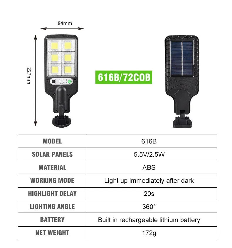 2025New Solar Outdoor LED Light With Remote Control Waterproof Safety Light Garage Light Terrace Light Garden Light Garden Light