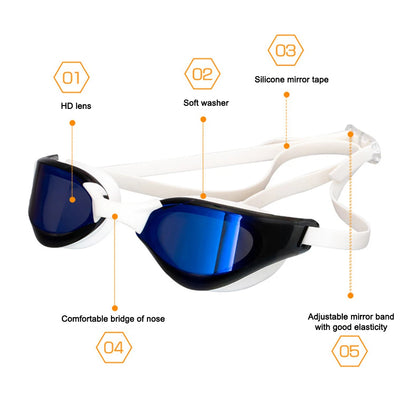 Waterproof Start Swimming Goggles Anti-fog Optical Swimming Binoculars Anti-UV Professional Swimming Goggles Beach Accessories