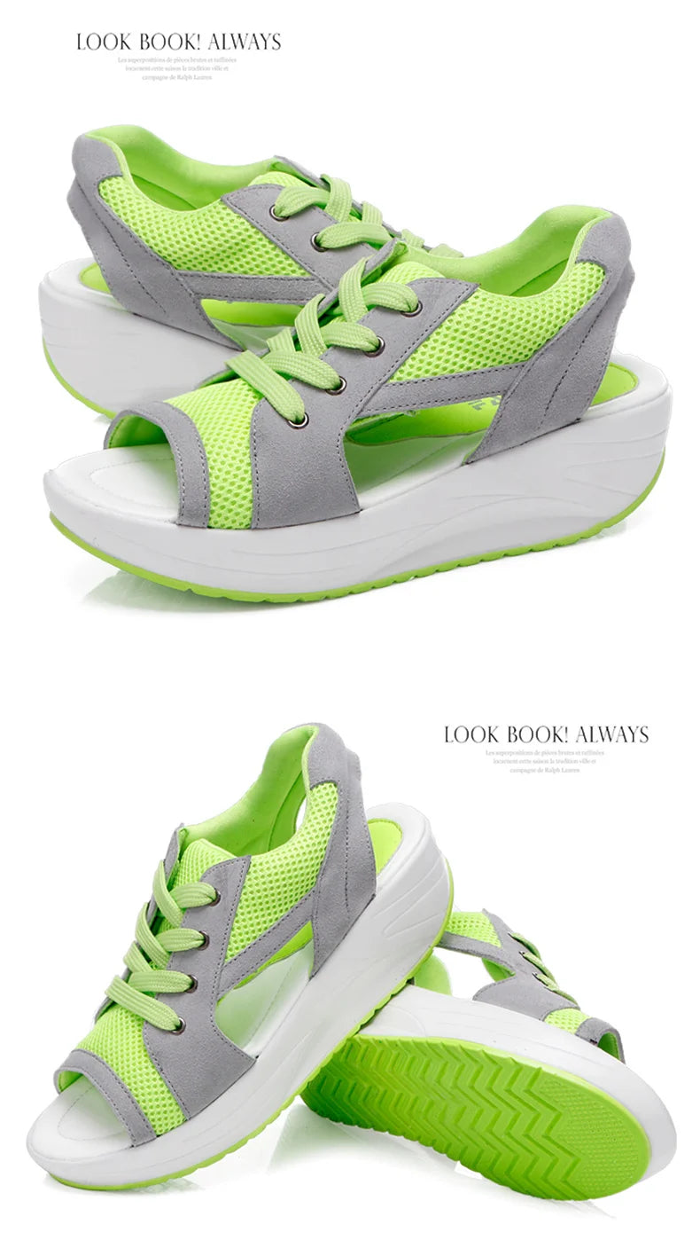 Women Sandals 2023 New Lady Platform Chunky Sandals Comfortable Women's Sandals Open Toe Casual Summer Sports Shoes