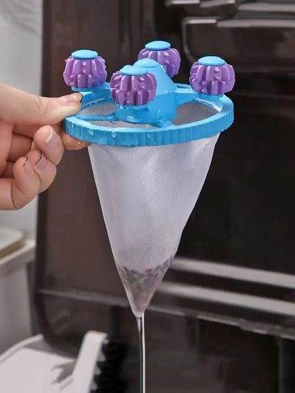 Washing Machine Filter Bag Reusable Net Laundry Ball Floating Lint Hair Catcher Pet Hair Remove Dirt Collection Dedusting Roller