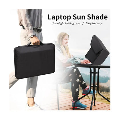 Portable Outdoor Laptop Sun Shade Universal Foldable Laptop Case Bag Hood Shading Tent Laptop Tablet Waterproof Dustproof Shield