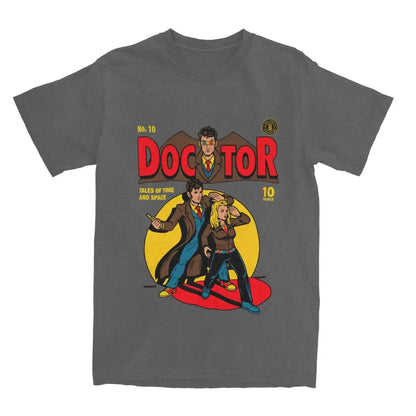 Mens T-Shirt Doctors Who T Shirts Harajuku Godfather Doctors Summer Tees Funny Loose Cotton Tops Plus Size 6XL