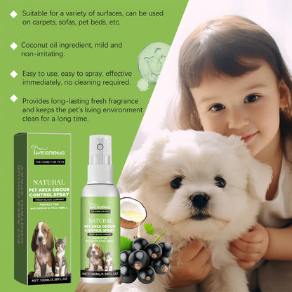 Yegbong Pet Deodorizing Spray for Dogs and Cats Eliminates Pet Odors, Long-lasting Fragrance, Keeps Indoor Air Fresh 100ML