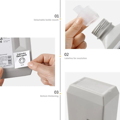 400/600/1000ml Household Softener Laundry Detergent Bottles Storage Container Shampoo Shower Detergent Dispenser