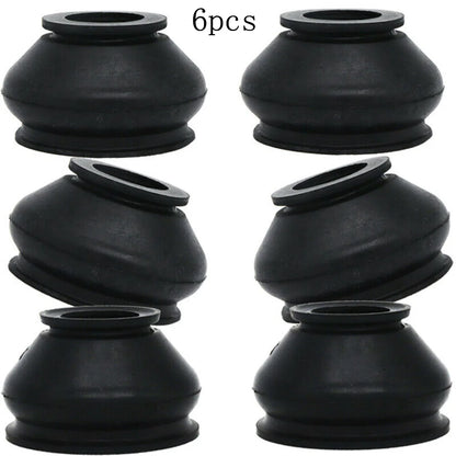 6x Car Suspension Steering Ball Dust Cover Turn Rods Ends Set Parts Accessories Universal Chassis Parts