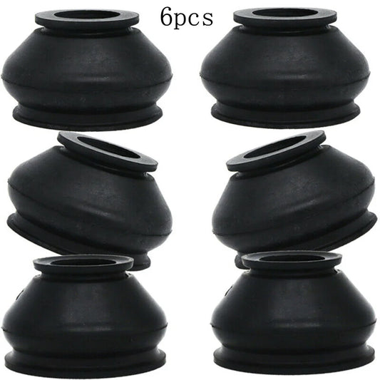 6x Car Suspension Steering Ball Dust Cover Turn Rods Ends Set Parts Accessories Universal Chassis Parts