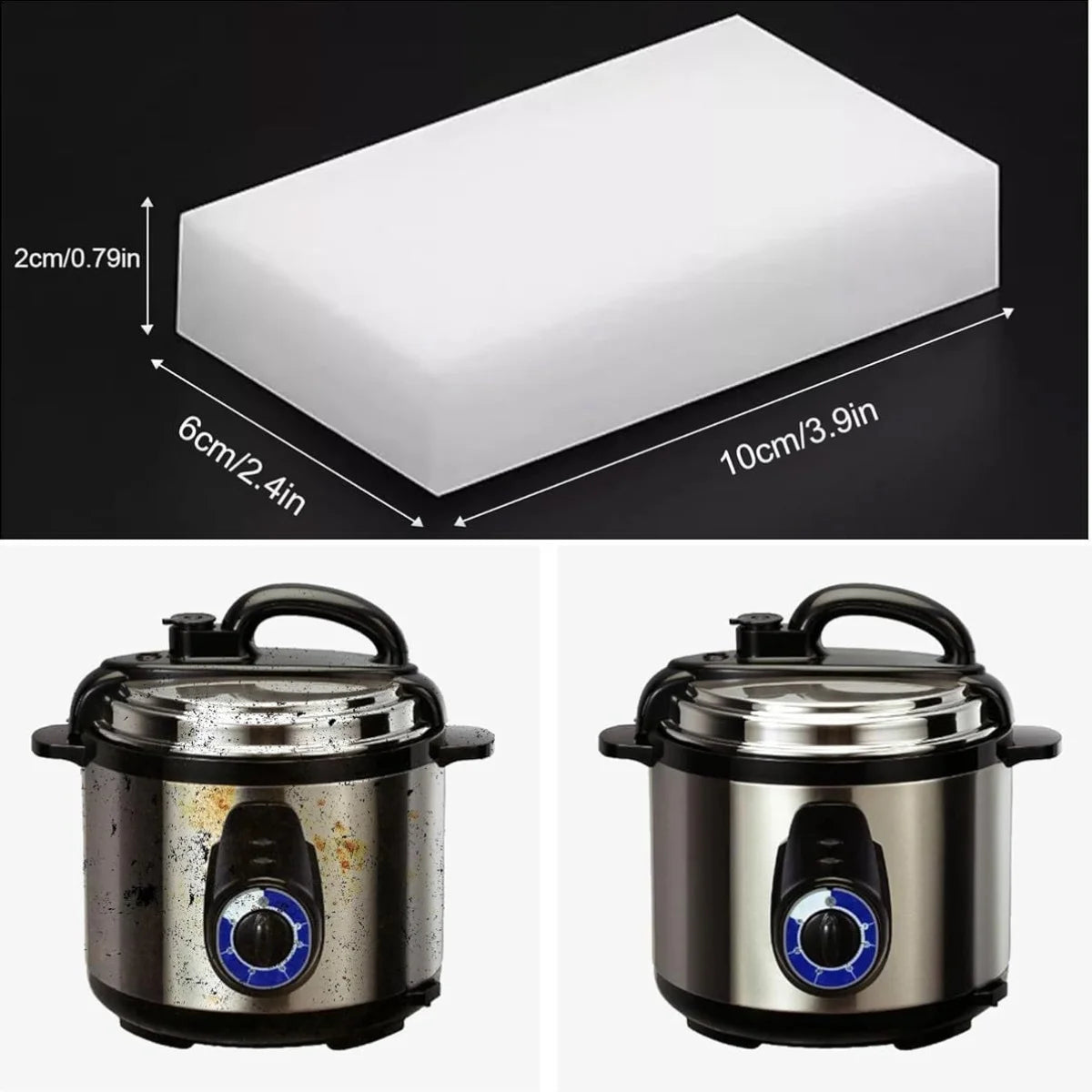 20Pcs Sponge Eraser Melamine Sponge Cleaner Kitchen Cleaning Sponge For Dish Wash Household Bathroom Cleaning Tools 100x60x20MM