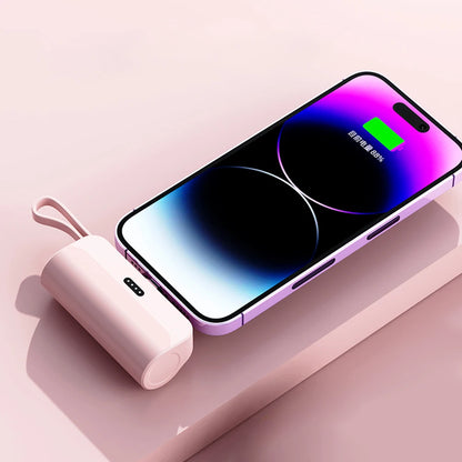 Mini Power Bank 5000mAh Portable Mobile Phone Charger External Battery Power Bank Plug Play For iPhone Samsung Xiaomi Power Bank