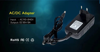 12 Volt Power Supply Transformer AC 110V 220V  To DC 12V EU US Power Adapter Source Charger Converter DC12V 1A 2A 3A LED Driver