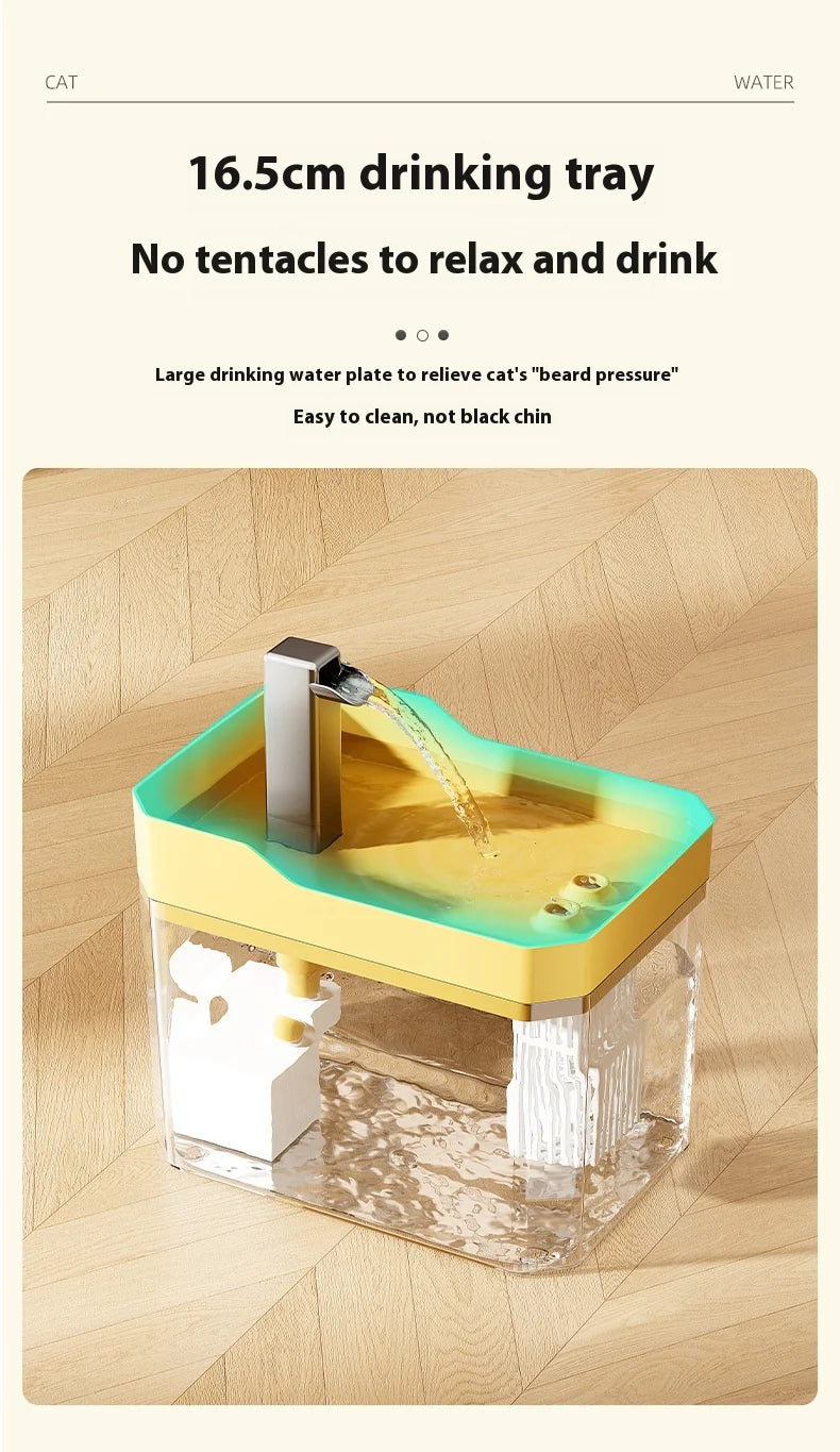 Cat Water Fountain Cat automatic water dispenser filters circulating flowing water intelligent pet automatic water dispenser