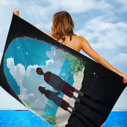 Anime Heavenly Delusion Cartoon Beach Towel Cute Kawaii Room Decor Bath Girls Children Hand Towels For Bathroom Shower