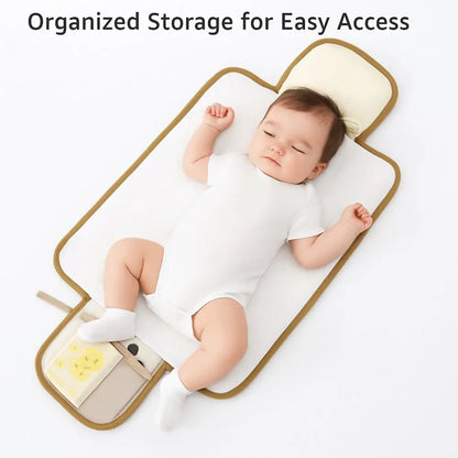 Foldable Diaper Changing Pad Bear Waterproof Baby Infant Diaper Urine Mat Easy To Clean Comfortable Bedding Changing Cover Pad