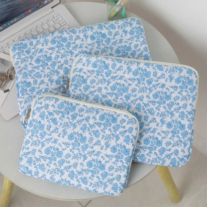 11/13/15 Inch Laptop Sleeve Quilted Laptop Bag Coquette Floral Laptop Carrying Case Office Accessories