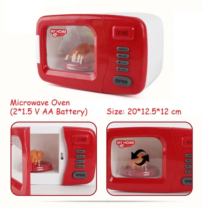 Kitchen Appliances Toys Toy Kitchen Set for Kids Play Kitchen Doll House Accessories Blender Coffee Maker Machine Mixer Toaster