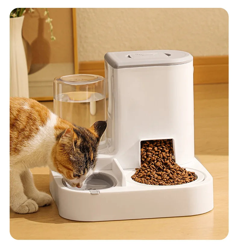 Pet automatic drinking water feeder Integrated large capacity dry and wet separation Ceramic bowl Stainless steel bowl