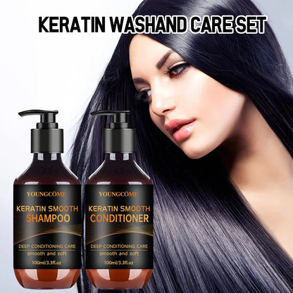 Collagen Keratin Hair Mask shampoos Dual Oil Control Moisturizer Conditioner Soft Smooth Frizz Damaged Repair Revitalize Hair