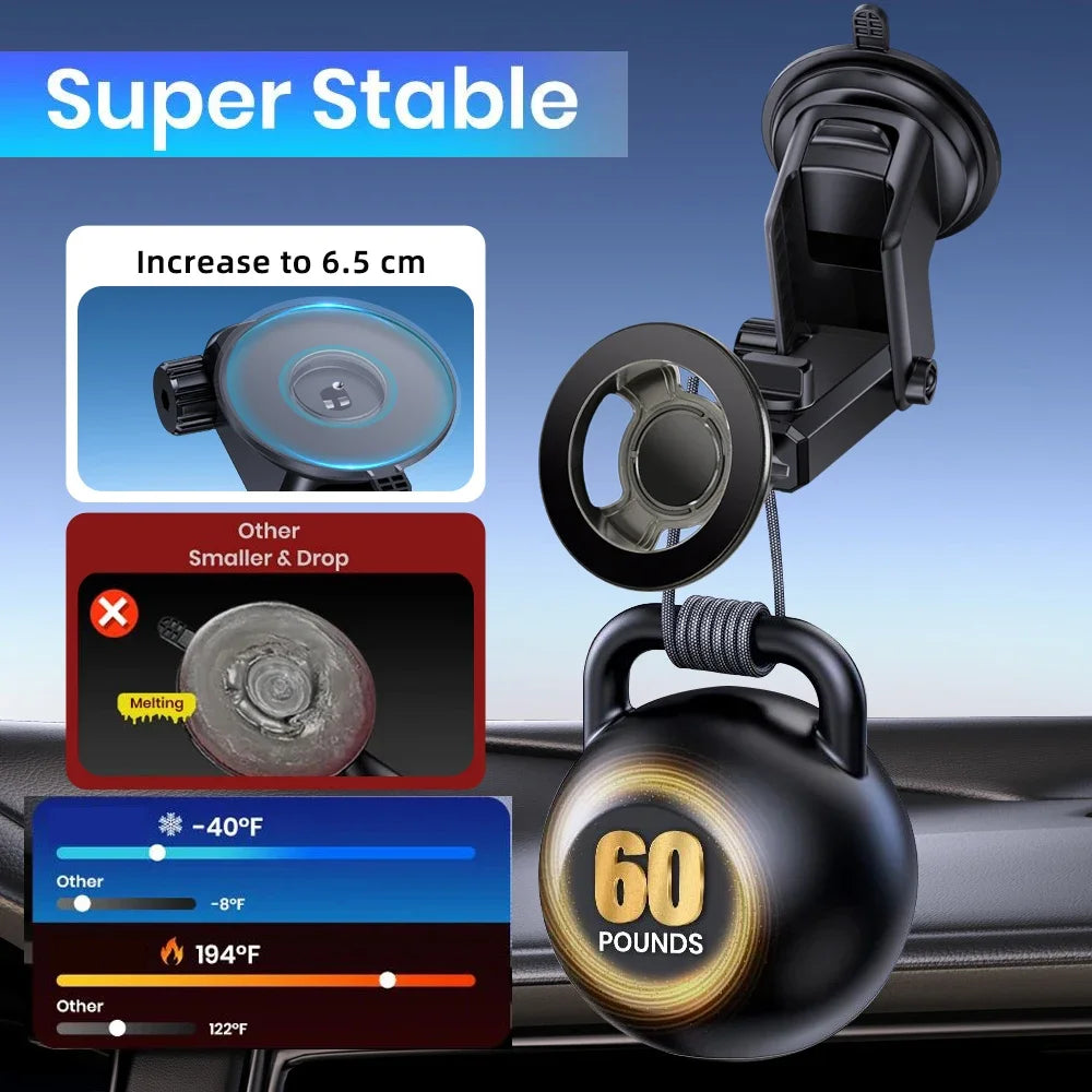 Magsafe Car Mount Magnetic Phone Holder for Air Vent with 360° Rotation Universal Phone Holders for iPhone 15
