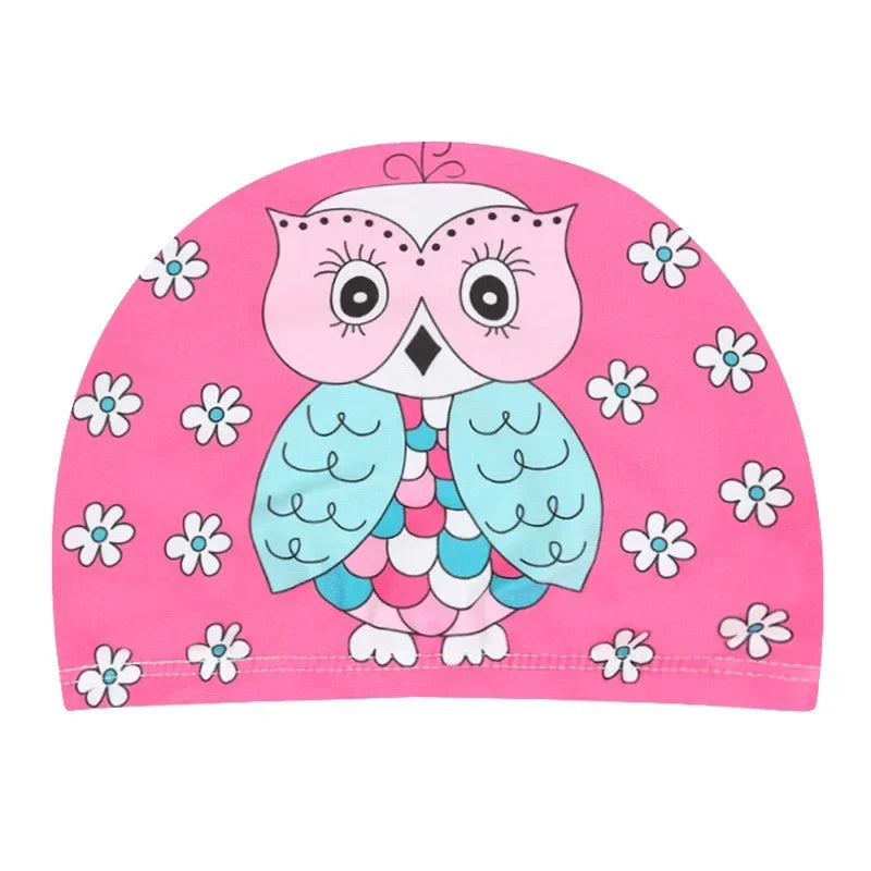 10pcs Children's Swimming Caps Elastic Fabrics Swimming Pools Water Sports Boys' and Girls' Swimming Caps Boys' Swimming Caps