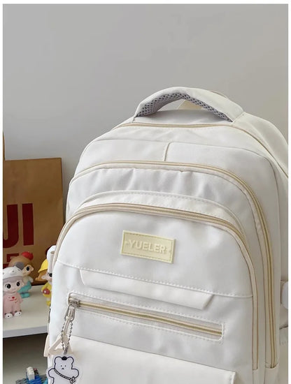 Japanese style Junior High School Large Capacity Backpack High School Student school bags Simple and Versatile Laptop Backpacks