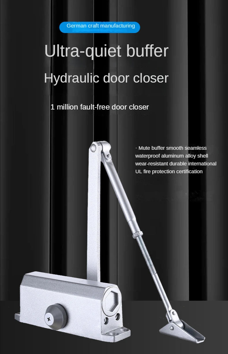 Door closer home push-pull unit door door close artifact fireproof anti-theft door hydraulic automatic buffer silent door closer