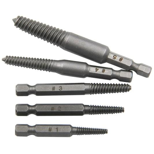 10pc Hexagonal Shank Broken Head Screw Extractor Screw Broken Head Screwdriver for Taking out Electric Drill Tool Set