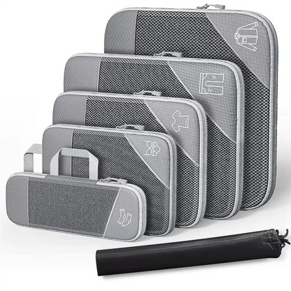 AT21-Compressed Packing Cubes Set Portable Luggage Organizers Ideal For Suitcase Organization