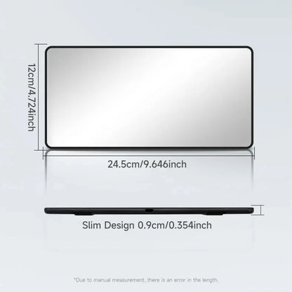 Summer Makeup Car Mirror Sun Visor Large Screen Portable Makeup Mirror HD Vanity Mirror for Truck SUV Interior Rear View Mirror