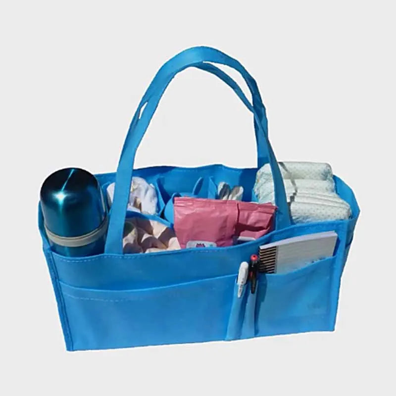 Portable Mummy Bag Bottle Storage Multi-Function Separate Bag Nappy Maternity Handbag Large Capacity Baby Tote Diaper Organizer