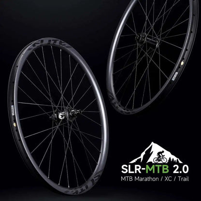 ELITEWHEELS 29er SLR MTB 2.0 High Performance Carbon Fiber Wheelset Rachet System Hubs Mountain Bend Hubs Mountain Race Bikes