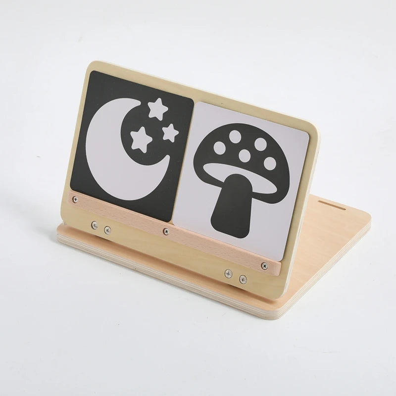 Black And White Baby Floor Mirror Tummy Time Sensory Baby Toys 6 12 months Kid Toys For Babies Montessori Development Crawl Toys